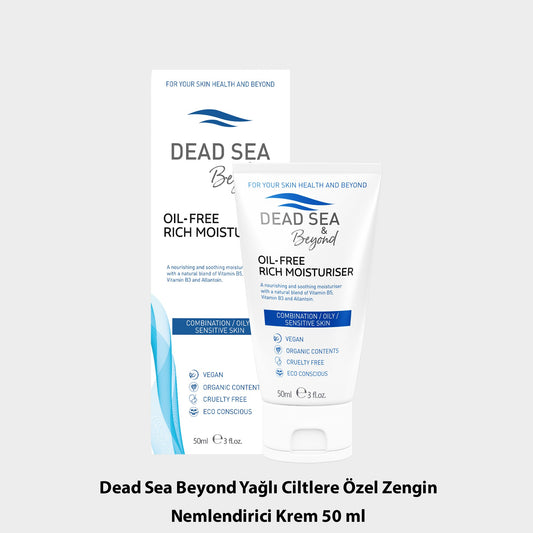 Dead Sea & Beyond Oil-Free Rich Moisturiser - Yağlı Ciltlere Özel Zengin Nemlendirici Jel 75 ML